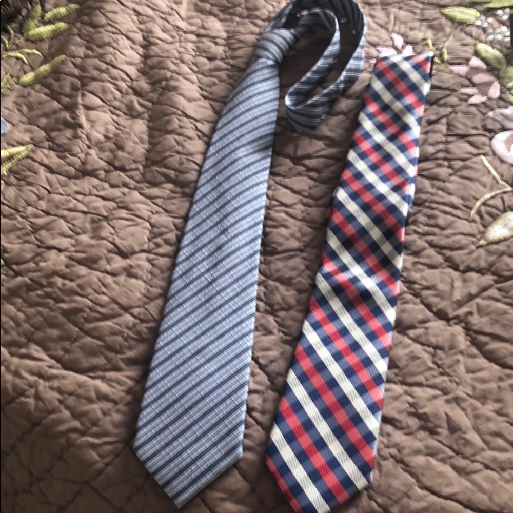 Two man’s neck ties